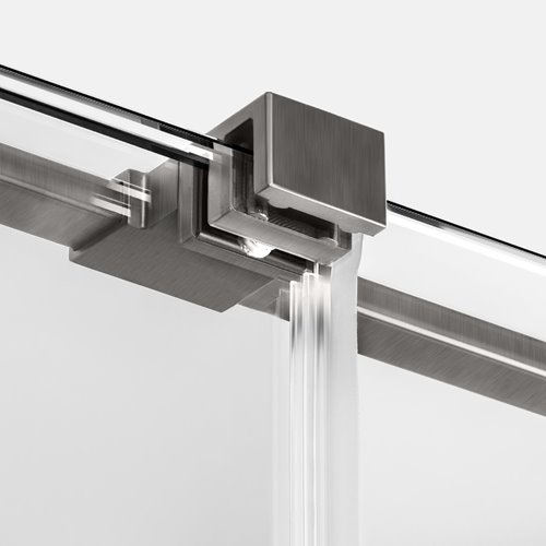 Stal szczotkowana parawan wannowy rozsuwany 100 cm Smart Gunmetal Brushed New Trendy EXK-7959