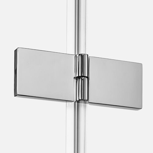 Kabina prysznicowa uchylna lewa kolor chrom 90x120 cm K-3607 New Trendy Nesta Chrome