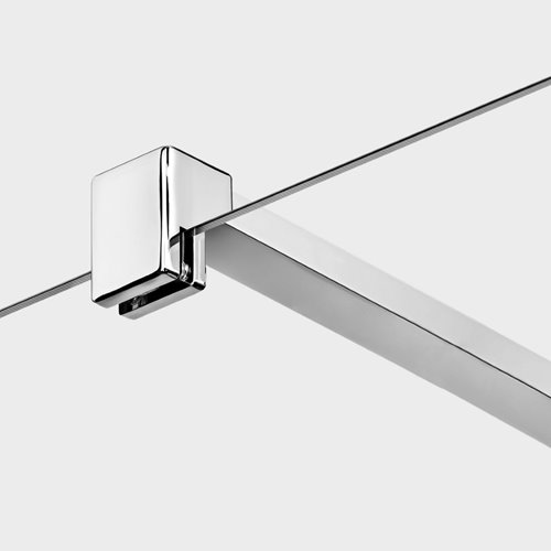 Ścianka prysznicowa chromowana 120 cm K-1719 Nesta Chrome New Trendy