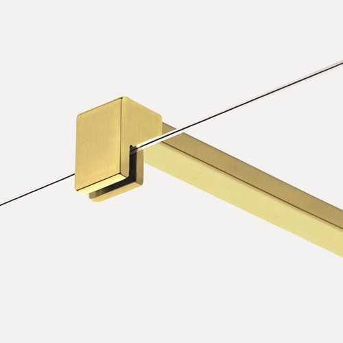 Ścianka prysznicowa złoto szczotkowane 120 cm K-1743 Nesta Brushed Gold New Trendy