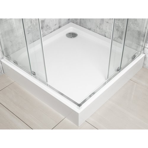 Kabina prysznicowa kwadratowa z brodzikiem 90x90 SQ Solid Kerra