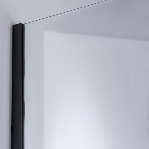 Czarna ścianka prysznicowa 90 cm SH07CB szkło 8mm
