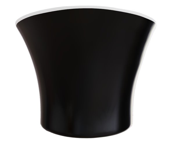 Czarno-biała wanna wolnostojąca 170 cm korek klik-klak biały Amber Besco #WAS-170BABBB