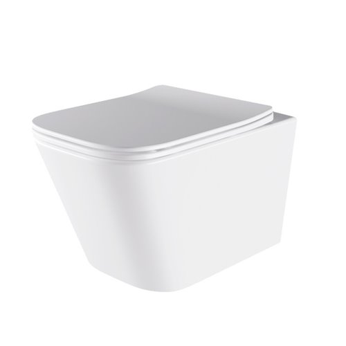 Zestaw podtynkowy stelaż GEBERIT DUOFIX + miska AQUA-WH-03 + przycisk DELTA 50 czarny mat