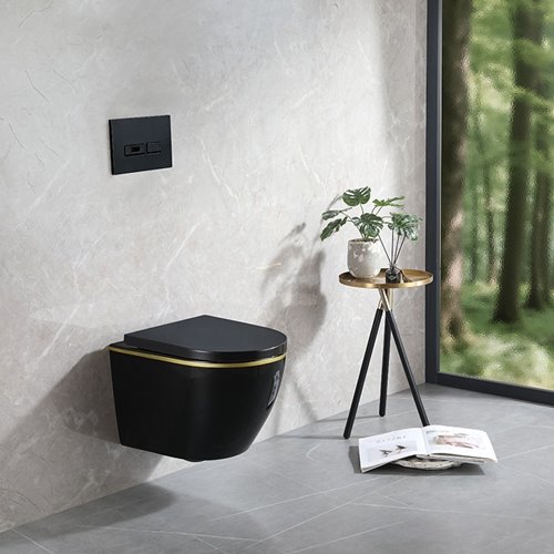 Zestaw podtynkowy stelaż GEBERIT DUOFIX + miska MISKA MIZU-BL-GL-RIM-02 + przycisk DELTA 20 biały