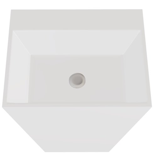 Matowa umywalka wolnostojąca Vera Matt Besco UMMB-V-WO