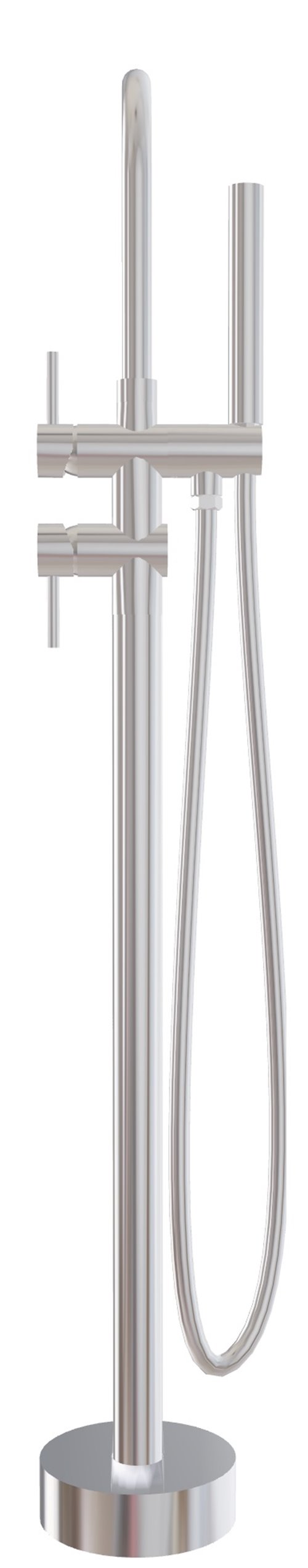 Bateria wannowa wolnostojąca chrom Illusion II Besco BW-III-CH