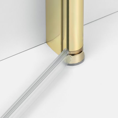 Złota kabina prysznicowa prostokątna 80x90 K-4369 New Soleo Light Gold New Trendy