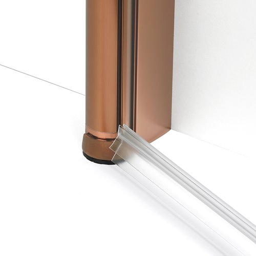 Miedziana szczotkowana kabina prysznicowa prostokątna 80x100 K-2013 New Soleo Copper Brushed New Trendy