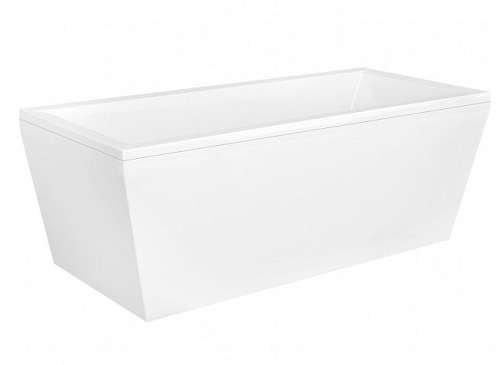 Wanna wolnostojąca przyścienna + klik-klak biały Vena Besco 170 cm WKVE-170-WS