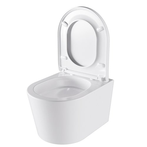 Zestaw podtynkowy stelaż GEBERIT DUOFIX + miska ELITE-WH-02 + przycisk DELTA 50 czarny mat