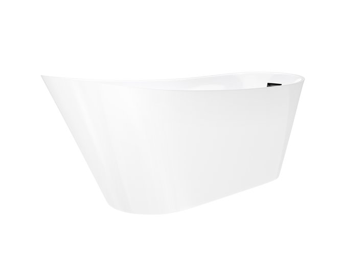 Wanna wolnostojąca Corsan Estella 170 cm korek klik-klak grafit