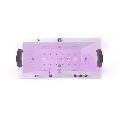 Wanna z hydromasażem prostokątna podgrzewacz wody Ramona 640 180x90