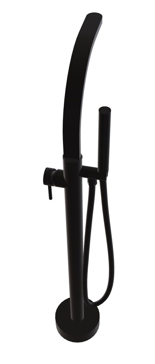 Bateria wannowa wolnostojąca czarny matt Decco II Besco BW-DII-CZ