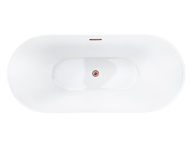 Wanna wolnostojąca akrylowa Nauti Corsan 160 cm korek klik-klak miedziany