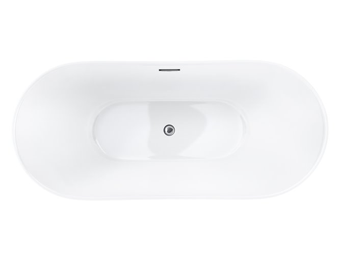 Wanna wolnostojąca akrylowa Nauti Corsan 160 cm korek klik-klak chrom