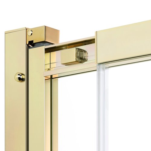 Parawan wannowy rozsuwany złoty połysk 100x150 P-0102 Sensi Light Gold New Trendy