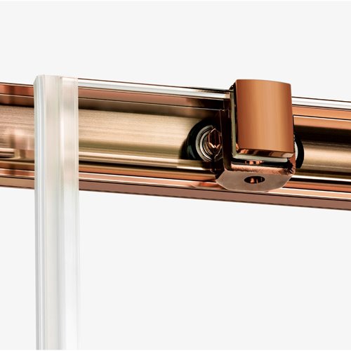 Kabina prysznicowa prostokątna prawa 120x90 miedziana D-0817A/D-0342B Prime New Trendy Copper Brushed