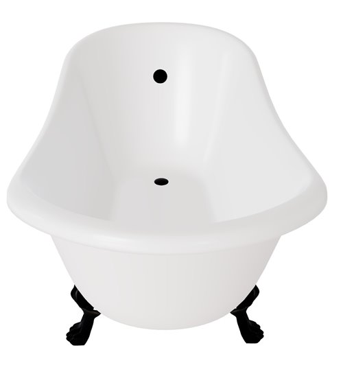 Wanna wolnostojąca 170 nogi czarne Otylia Besco WKO-170W+CZ