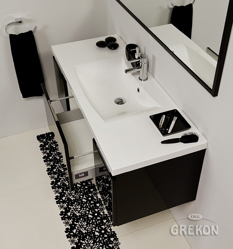 Szafka z umywalką 120 seria Diamond C