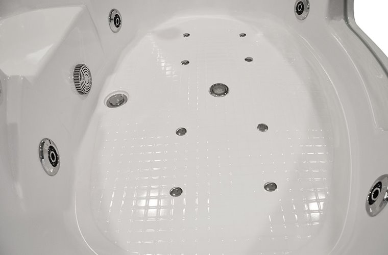 Wanna łazienkowa z hydromasażem Spa narożna 150x150 cm MO-0312