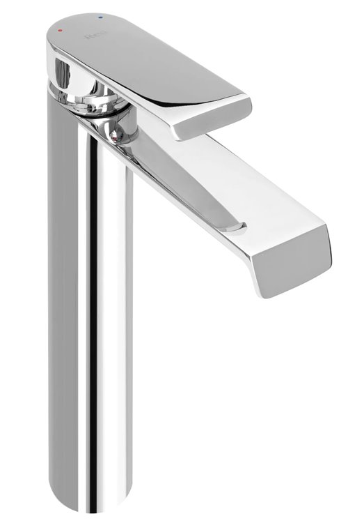 Chromowana bateria umywalkowa wysoka Hass Rea