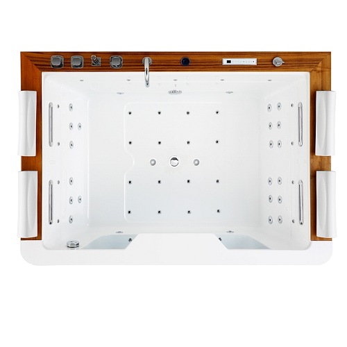 Dwuosobowa wanna z hydromasażem 192x131 Zefir Hydrosan