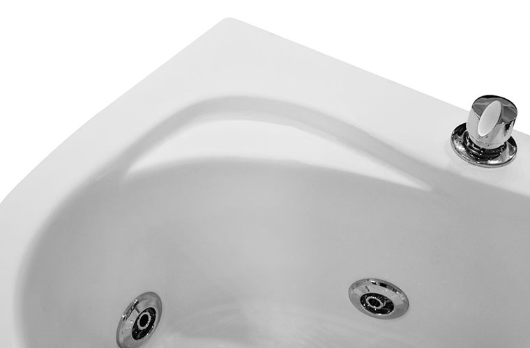 Wanna łazienkowa Spa z hydromasażem asymetryczna 160x78 cm MO-0310
