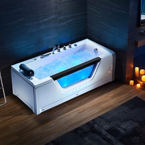 Wanna z hydromasażem prostokątna 162x75 cm Gomera 938C Hydrosan