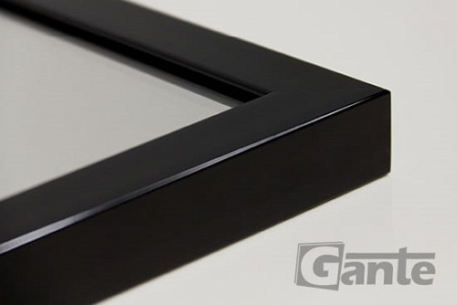 Lustro łazienkowe prostokątne 120x65 cm czarna rama