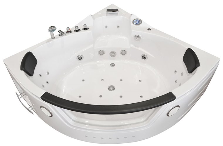 Wanna z hydromasażem narożna Turbo 157x157 cm MO-10632T XL