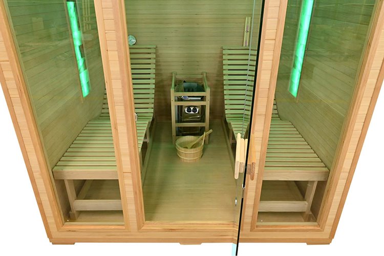 Sauna sucha fińska piec 8 KW Harvia BC80 + kamienie solne 180X180X190CM MO-TS4 Mazur