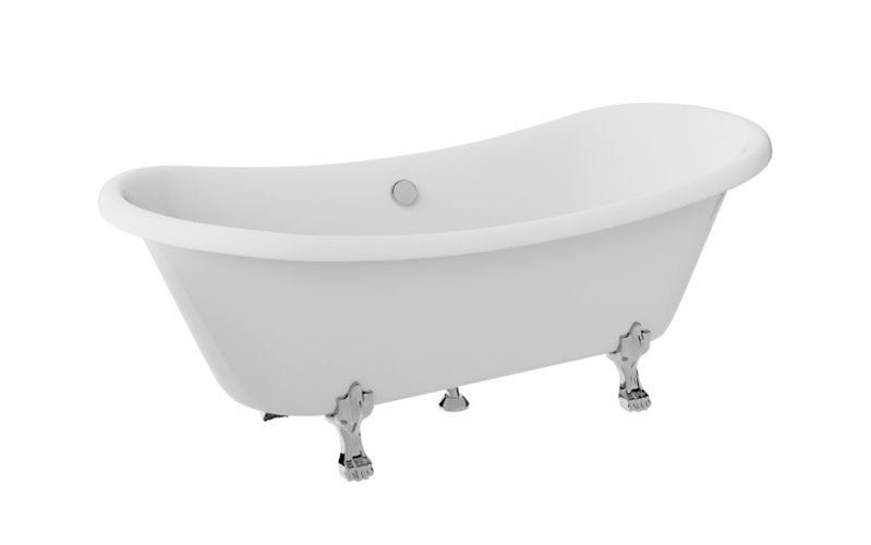 Wanna wolnostojąca Amelia Besco 190 nogi chrom