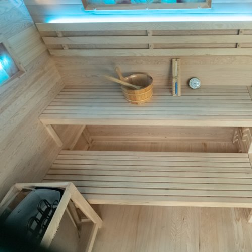 Sauna fińska 4 osobowa wysokotemperaturowa 6KW Harvia 180x160 cm Lark5-WD