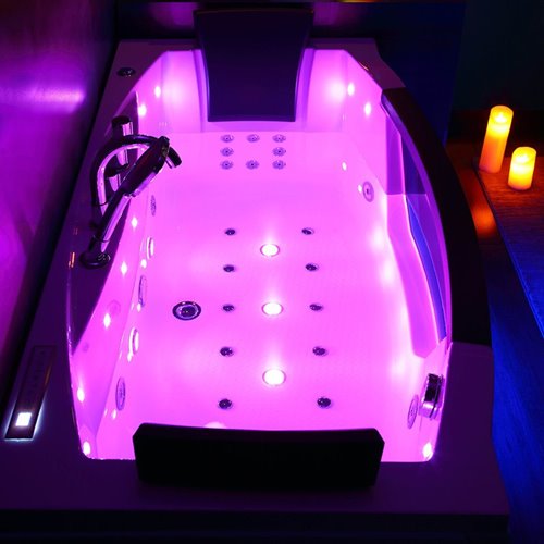 Wanna z hydromasażem przyścienna 170x76 cm Uran 931 Hydrosan