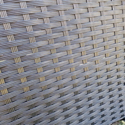 Meble ogrodowe technorattan sofa, stół, dostawka zestaw Volta