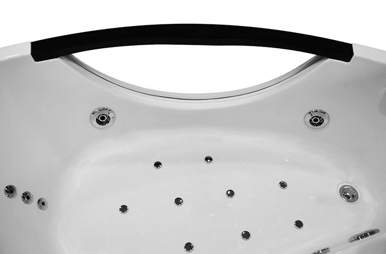 Wanna z hydromasażem narożna 169x90 cm prawa MO-0024