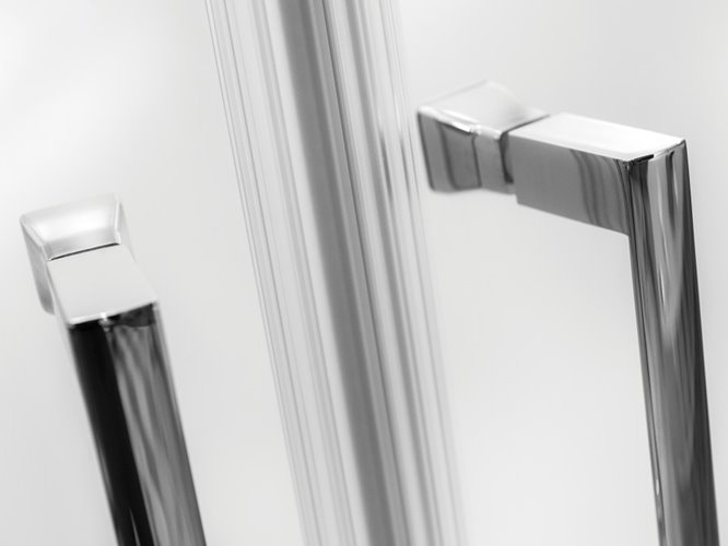 Kabina prysznicowa półokrągła 90x90 szkło grafitowe 185 cm Modern Besco