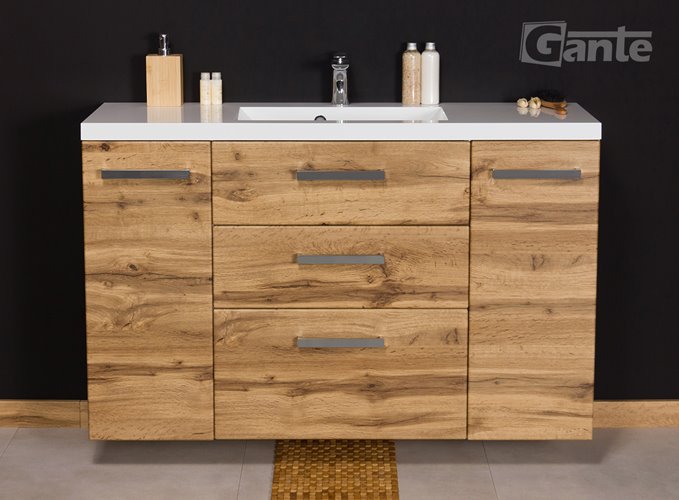 Szafka wisząca z umywalką 120/39/C3 Clever seria Fokus NE