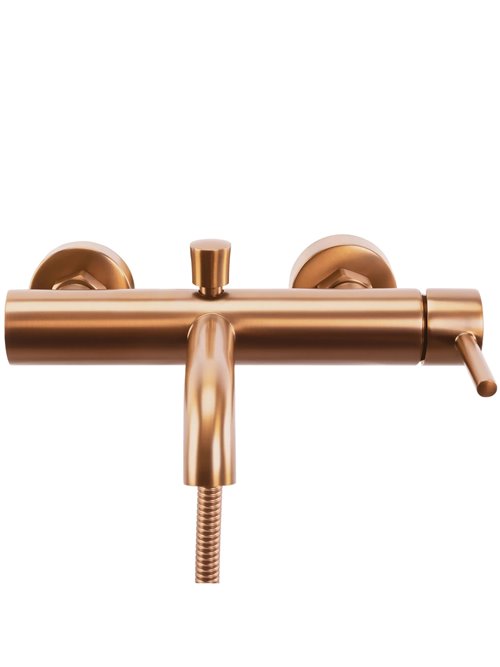 Bateria wannowa Lungo Rea miedź szczotkowana