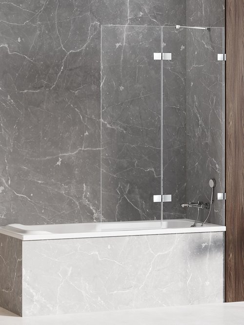 Parawan wannowy dwuelementowy wersja prawa 100x150 EXK-1955 Avexa New Trendy