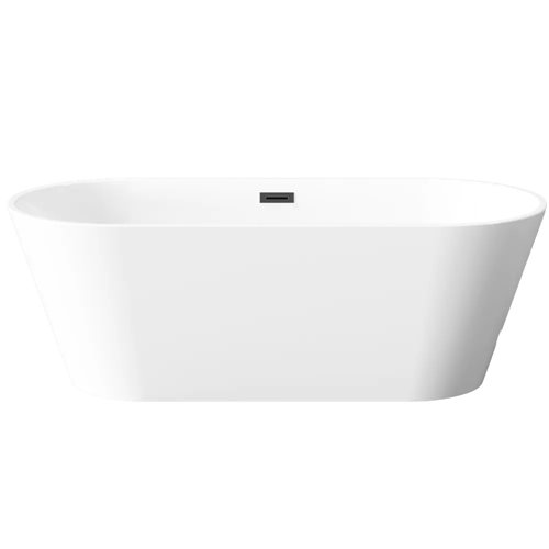 Wanna wolnostojąca 170 cm Limnos Invena AN-00-140-KPL wykończenie czarne