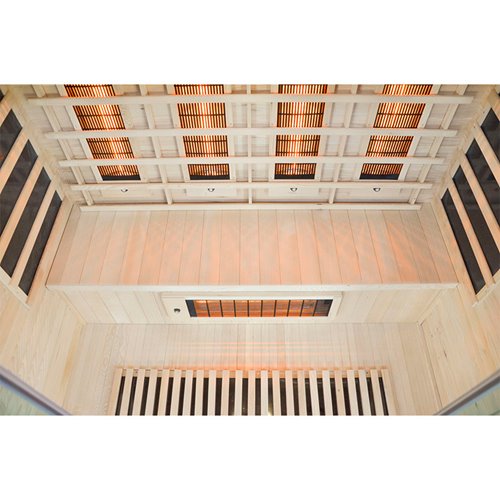 Sauna na podczerwień 4-osobowa 175x120 cm grzejniki kwarcowe i karbonowe Alta5 Infrared