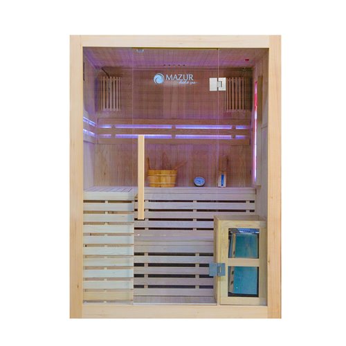 Sauna sucha fińska piec 4,5 KW Harvia BC45 + kamień solny 150X150X200CM MO-EA3S XL Mazur