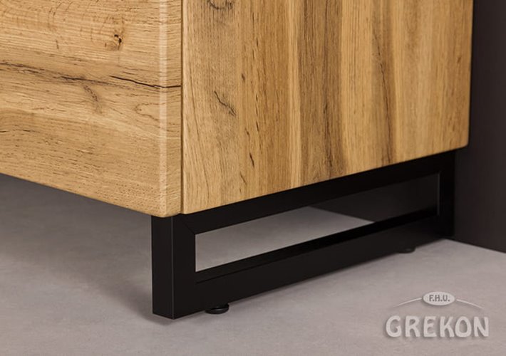 Noga loft do mebli NG1-39/9 czarny mat