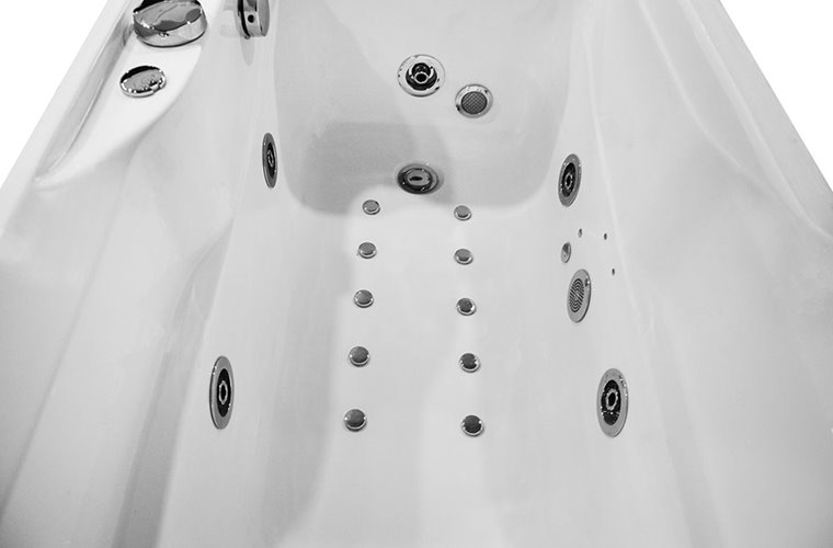 Wanna z hydromasażem i parawanem 150x78 cm MO-0062-150 Prawa