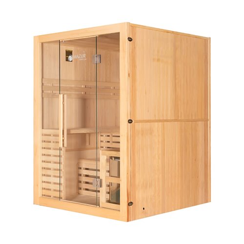 Sauna sucha fińska piec 4,5 KW Harvia BC45 + kamień solny 150X150X200CM MO-EA3S XL Mazur