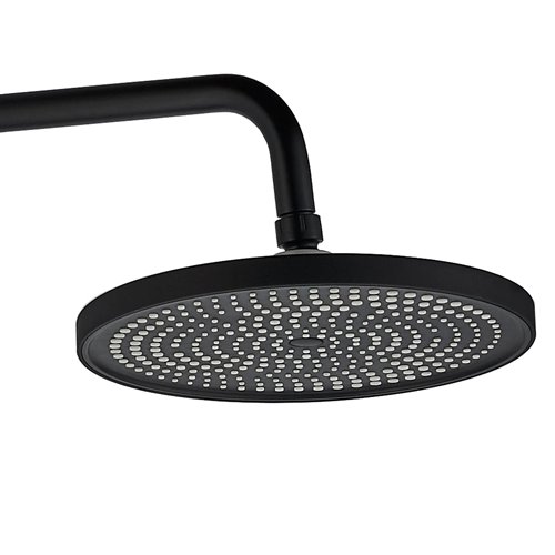 Czarny zestaw prysznicowy z wylewką Rebel Rea