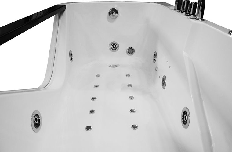 Wanna z hydromasażem przyścienna 170x85 cm MO-0061-170