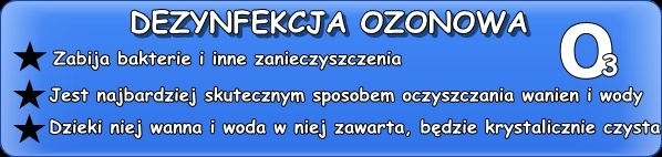 dezynfekcja ozonem wanny z hydromasażem